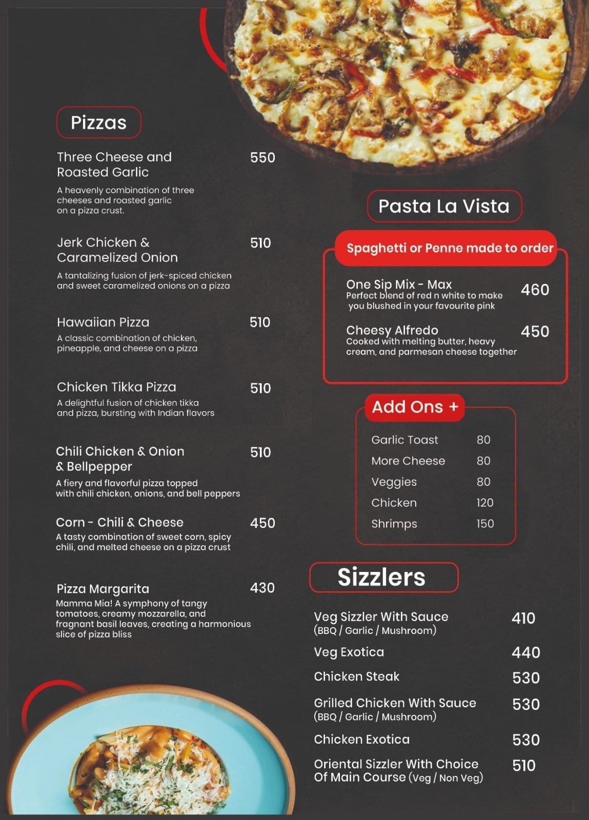 Food Menu Page 2