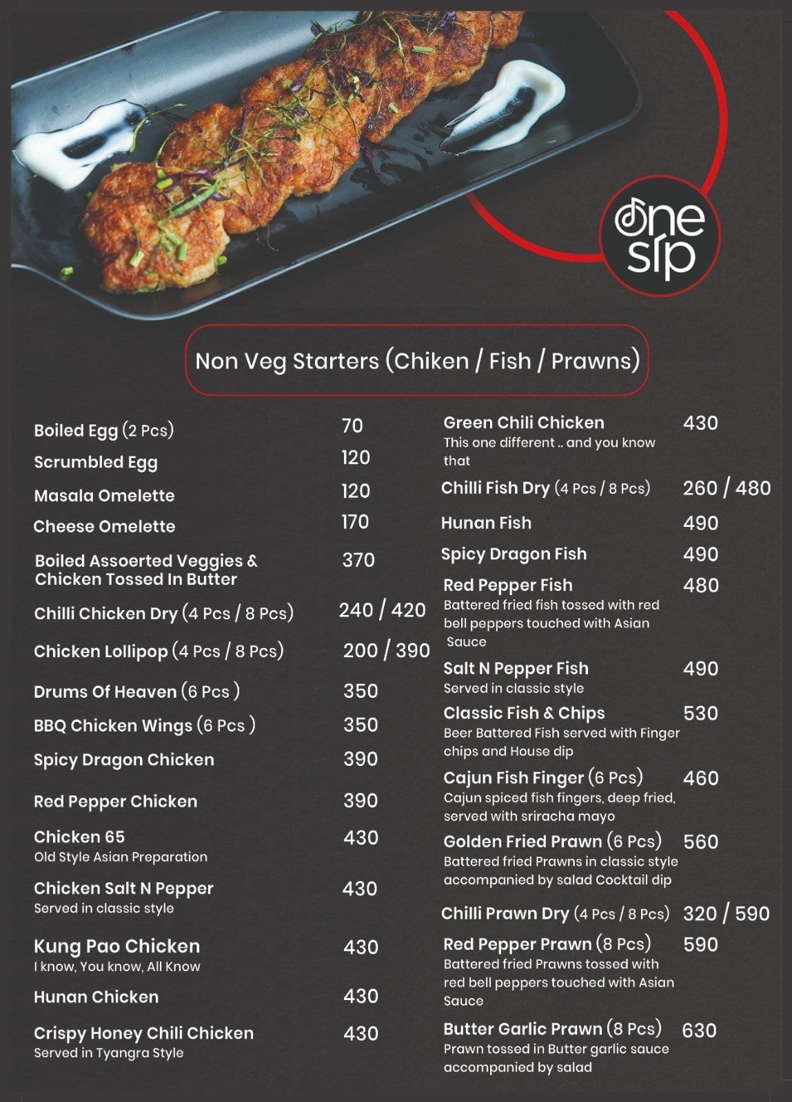 Food Menu Page 4